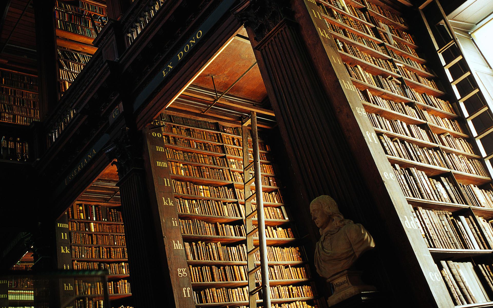 1920x1200 Free download oak shelving The Long Room Trinity College Library Dublin Ireland [1920x1200] for your Desktop, Mobile & Tablet. Explore Library Themed Wallpaper. Desktop Wallpaper Library Theme, Library Wallpaper