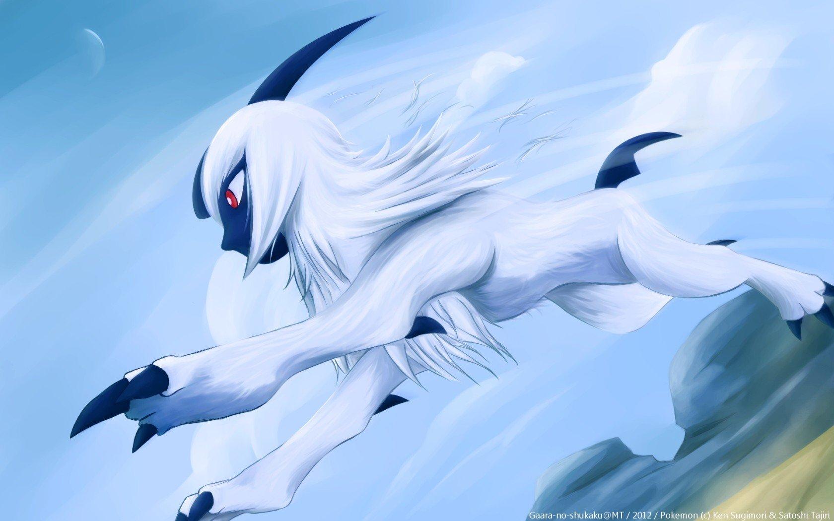 1680x1050 nintendo, Pokemon, Paintings, Video, Games, Absol Wallpaper HD / Desktop and Mobile Background