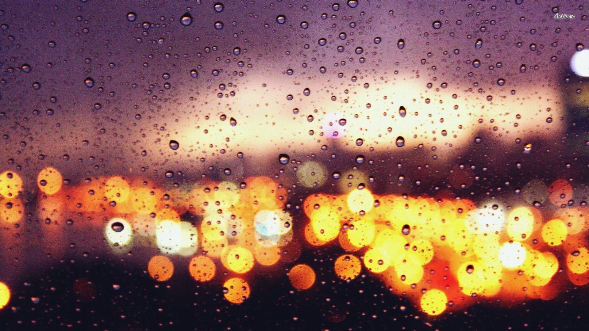 1920x1080 Rain Window Night City Lights Wallpaper, HD Rain Window Night City Lights Background