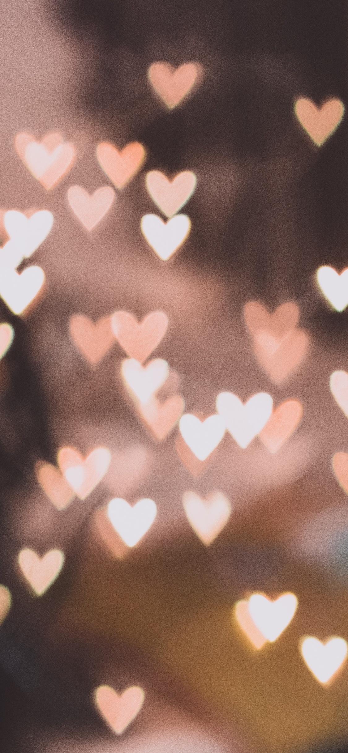 1125x2436 Pink Bokeh Hearts 4k iPhone XS, iPhone iPhone X HD 4k Wallpaper, Image, Background, Photo and Picture