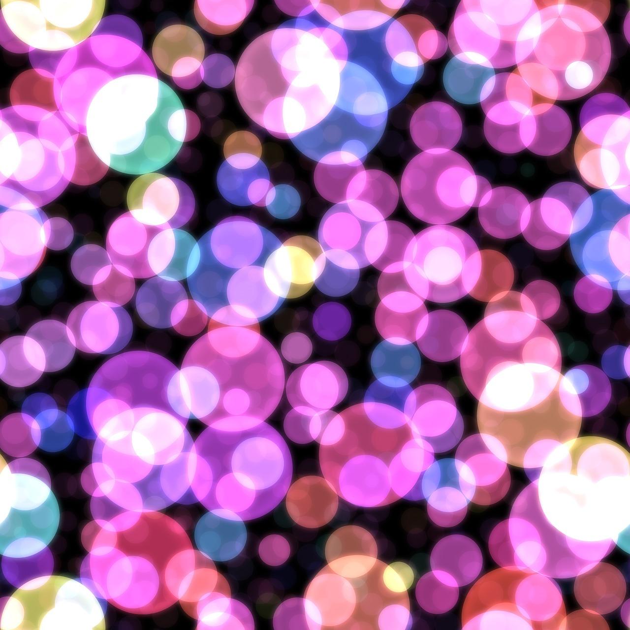 1280x1280 Bokeh Hot Pink Purple