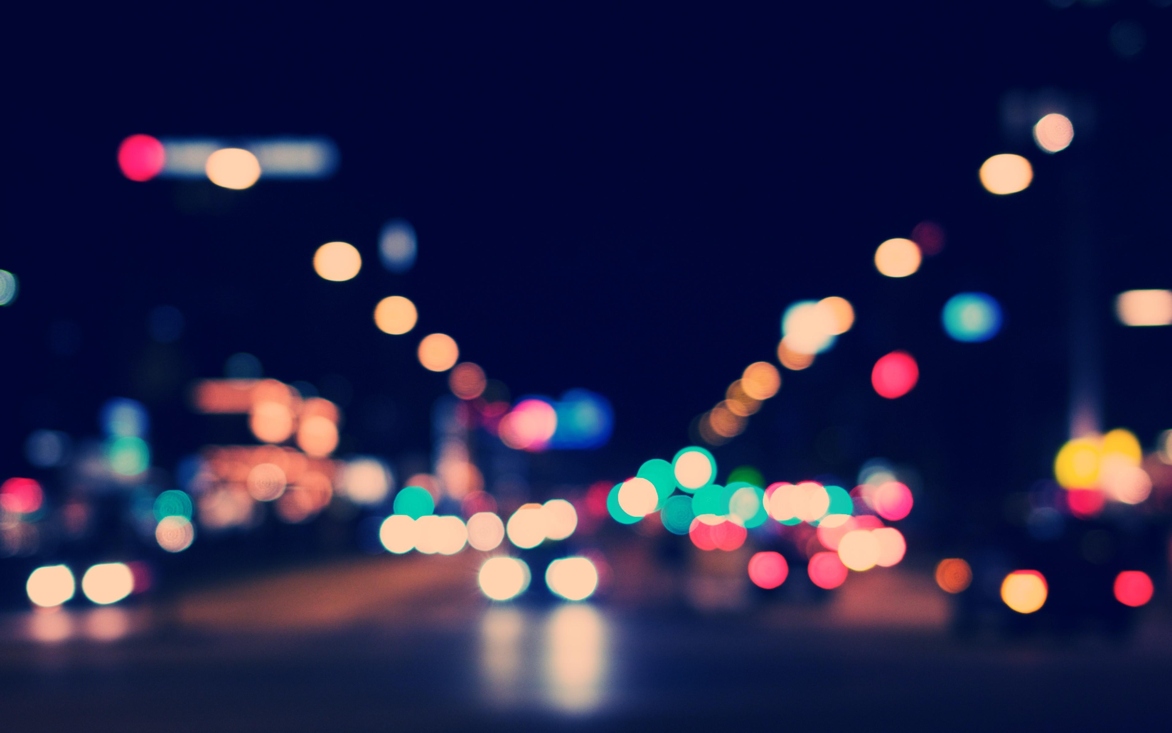 3811x2383 #city, #night, #lights, #bokeh, wallpaper. Mocah HD Wallpaper
