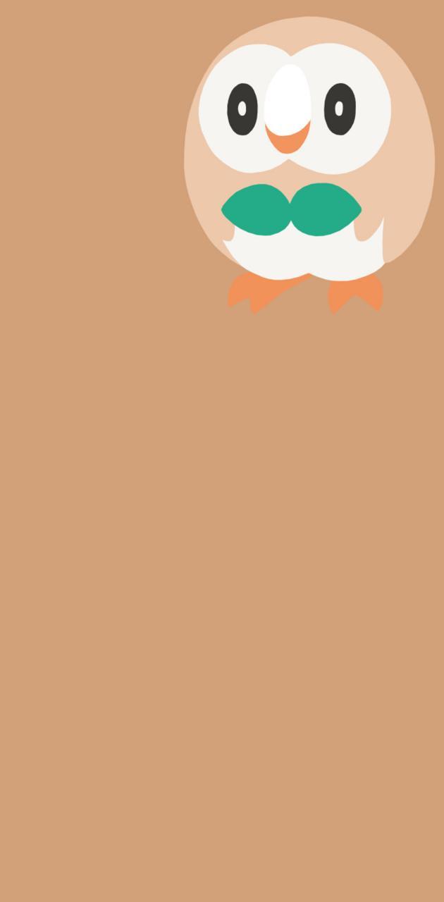 630x1280 Rowlet pokemon wallpaper