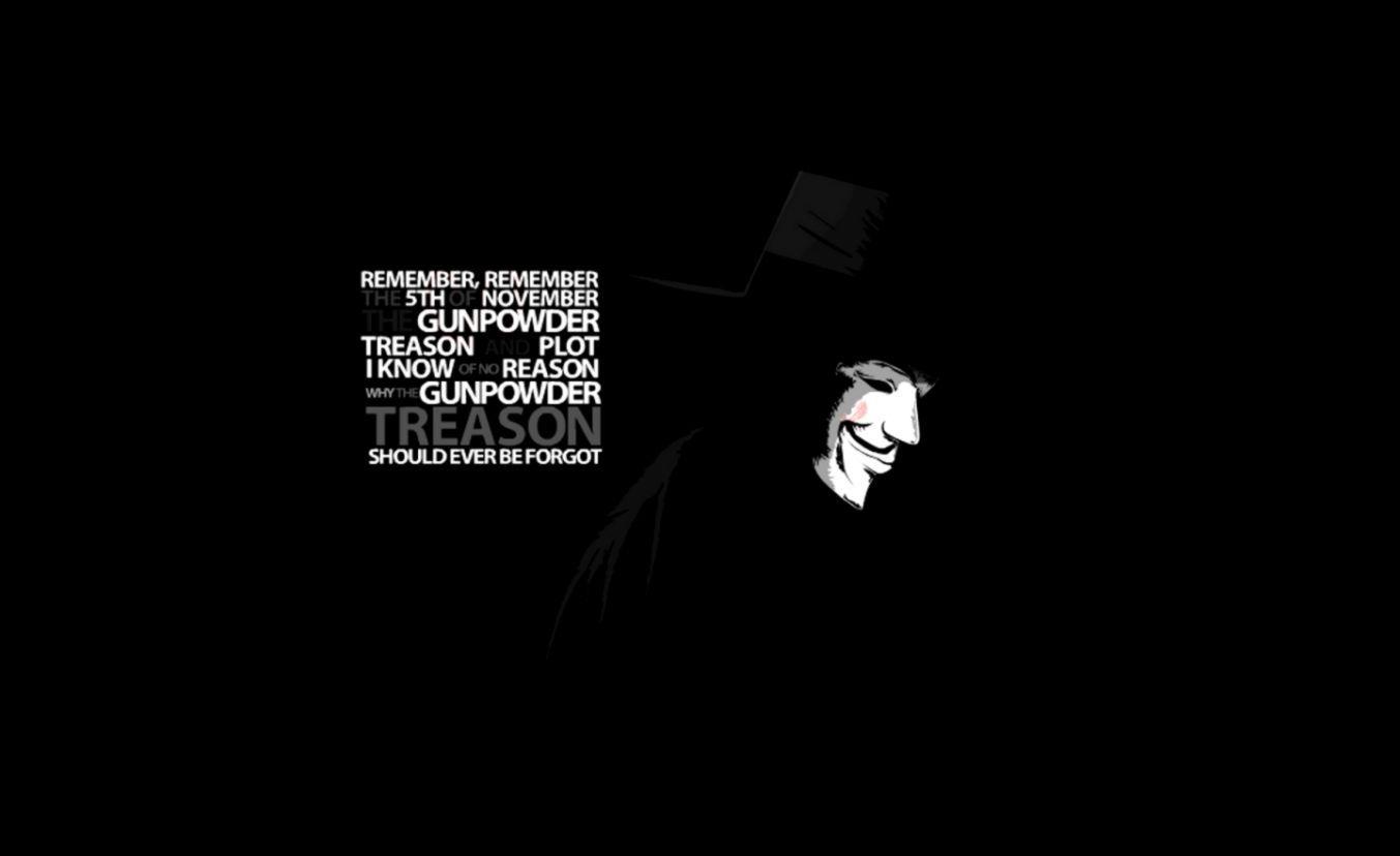 1353x828 V for Vendetta Wallpaper