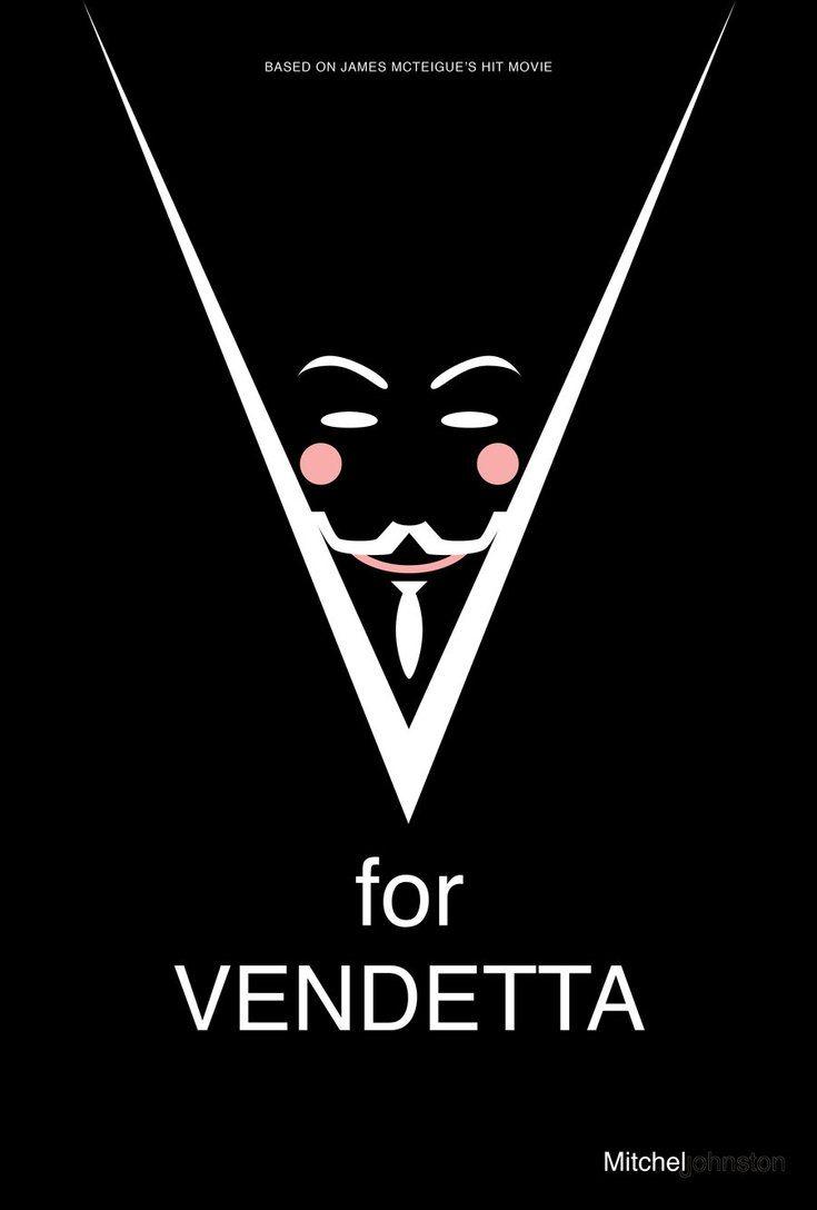 735x1088 V for Vendetta Minimalist Poster. V for vendetta, Vendetta, V for vendetta poster
