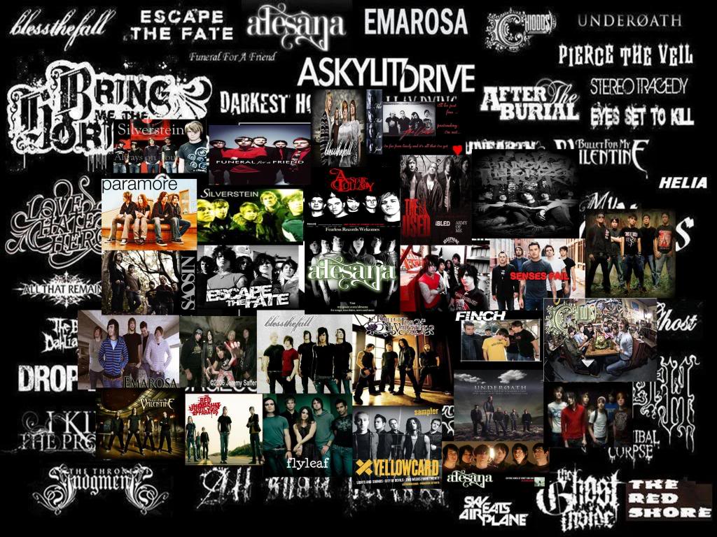 1024x768 Emo Bands Wallpaper