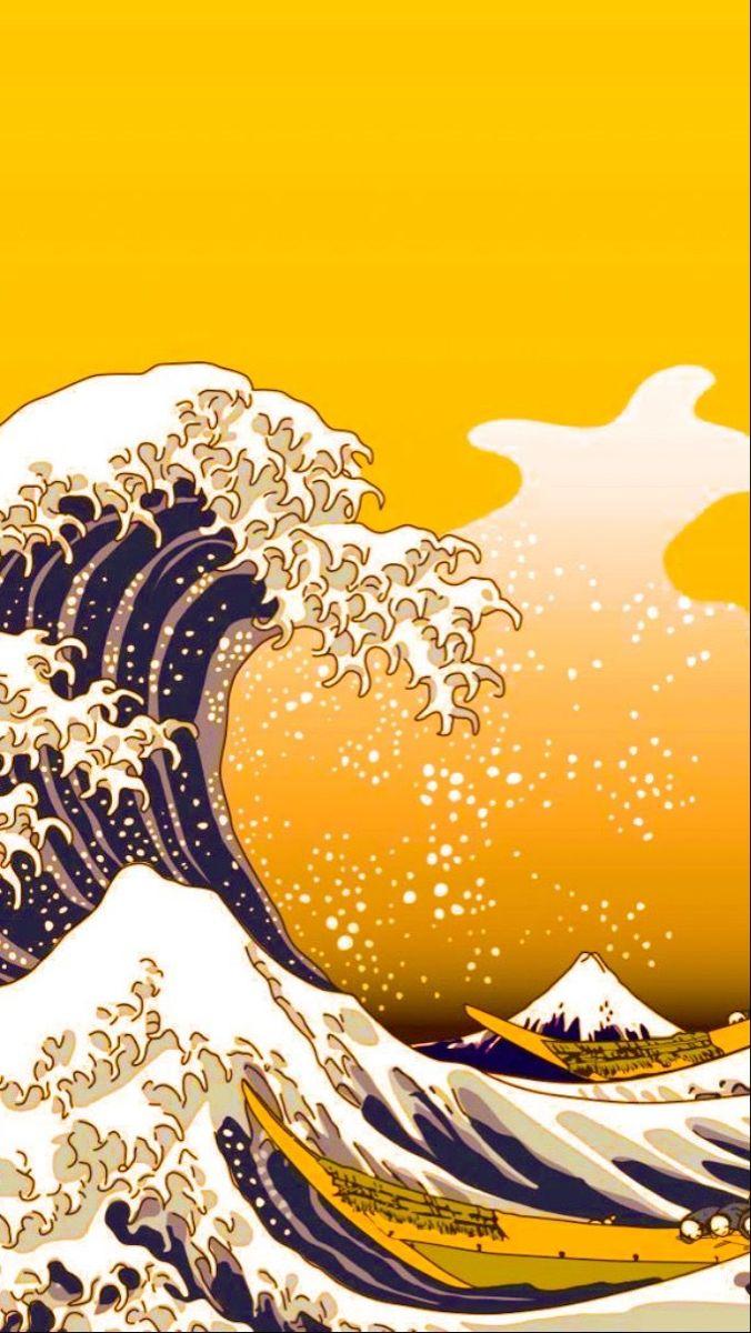 676x1200 Tiger Kanagawa Wave Wallpaper HD