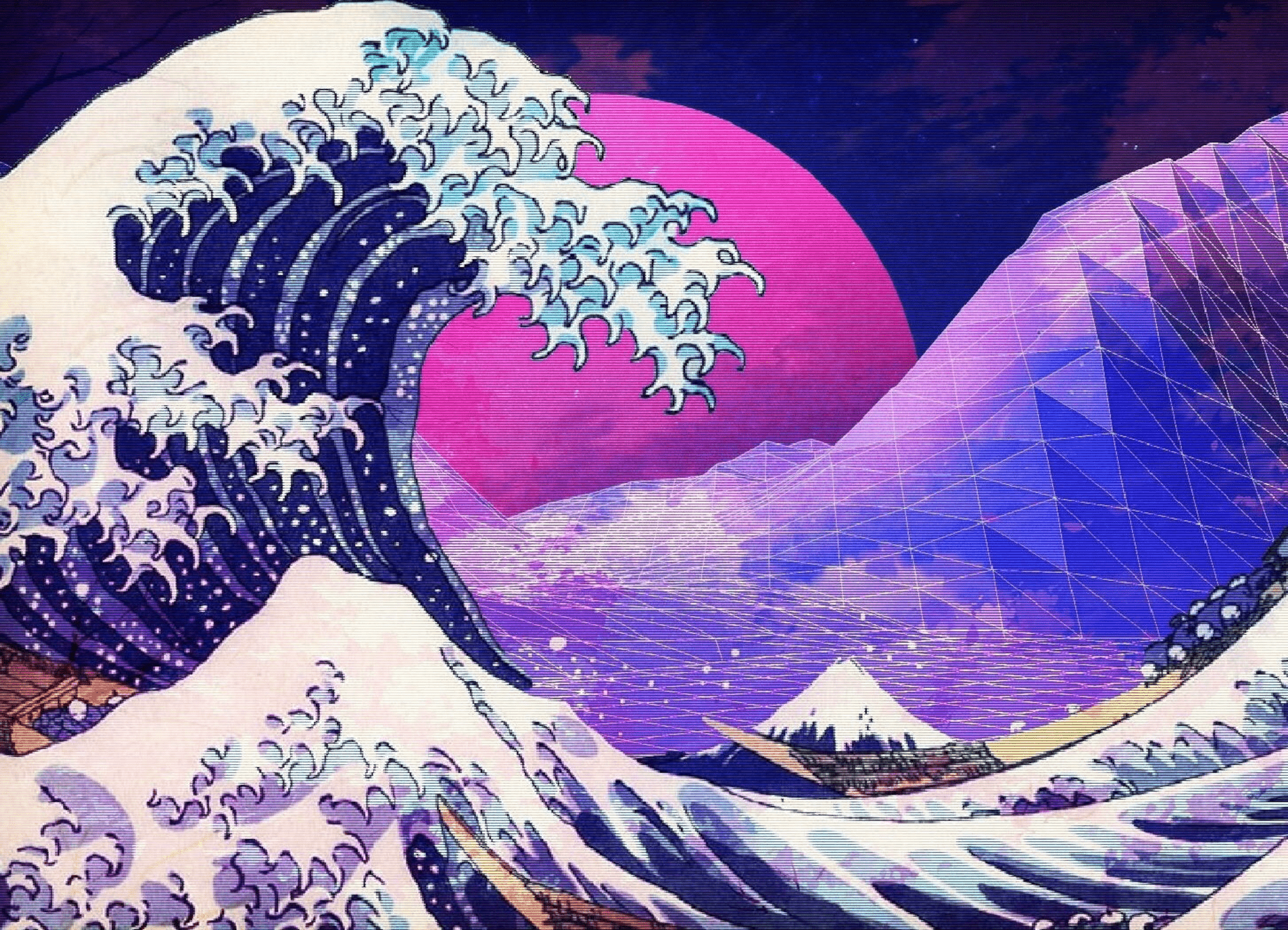 1920x1386 Aesthetic Kanagawa Wallpaper