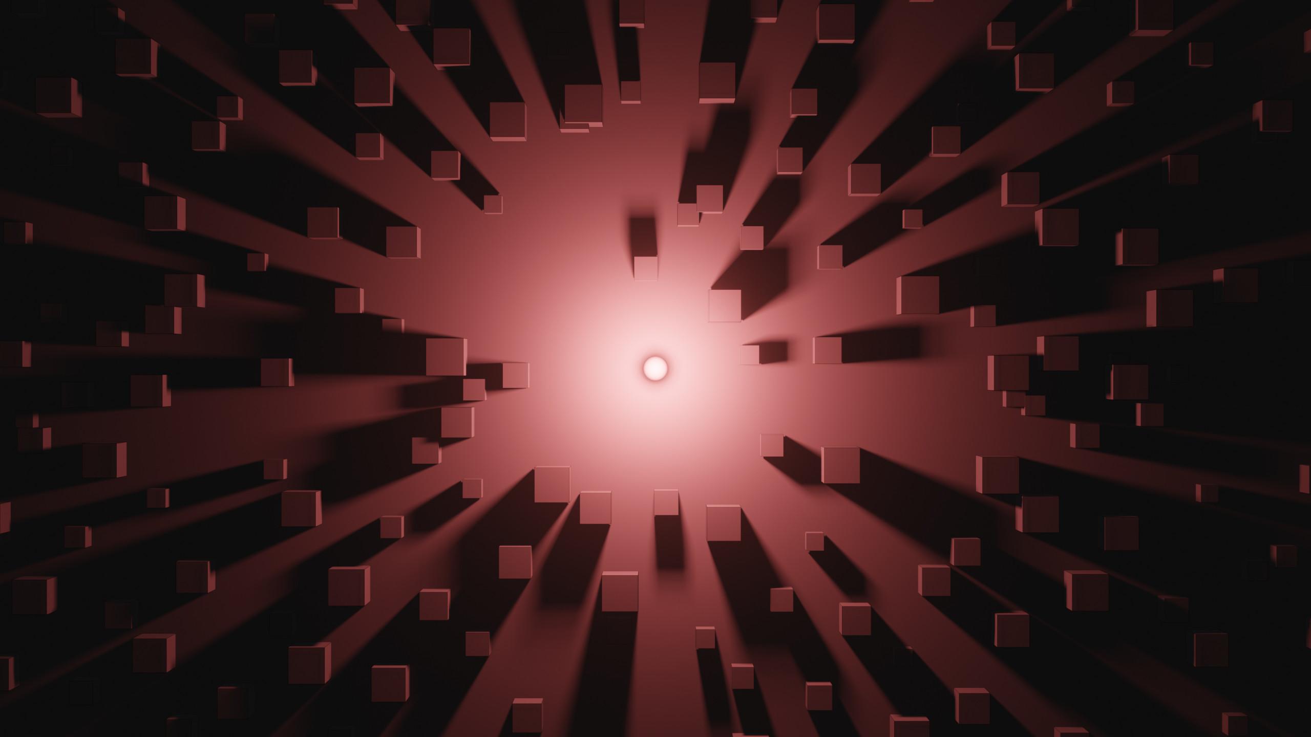 2560x1440 3D Brown Cube 1440P Resolution Wallpaper, HD Abstract 4K Wallpaper, Image, Photo and Background
