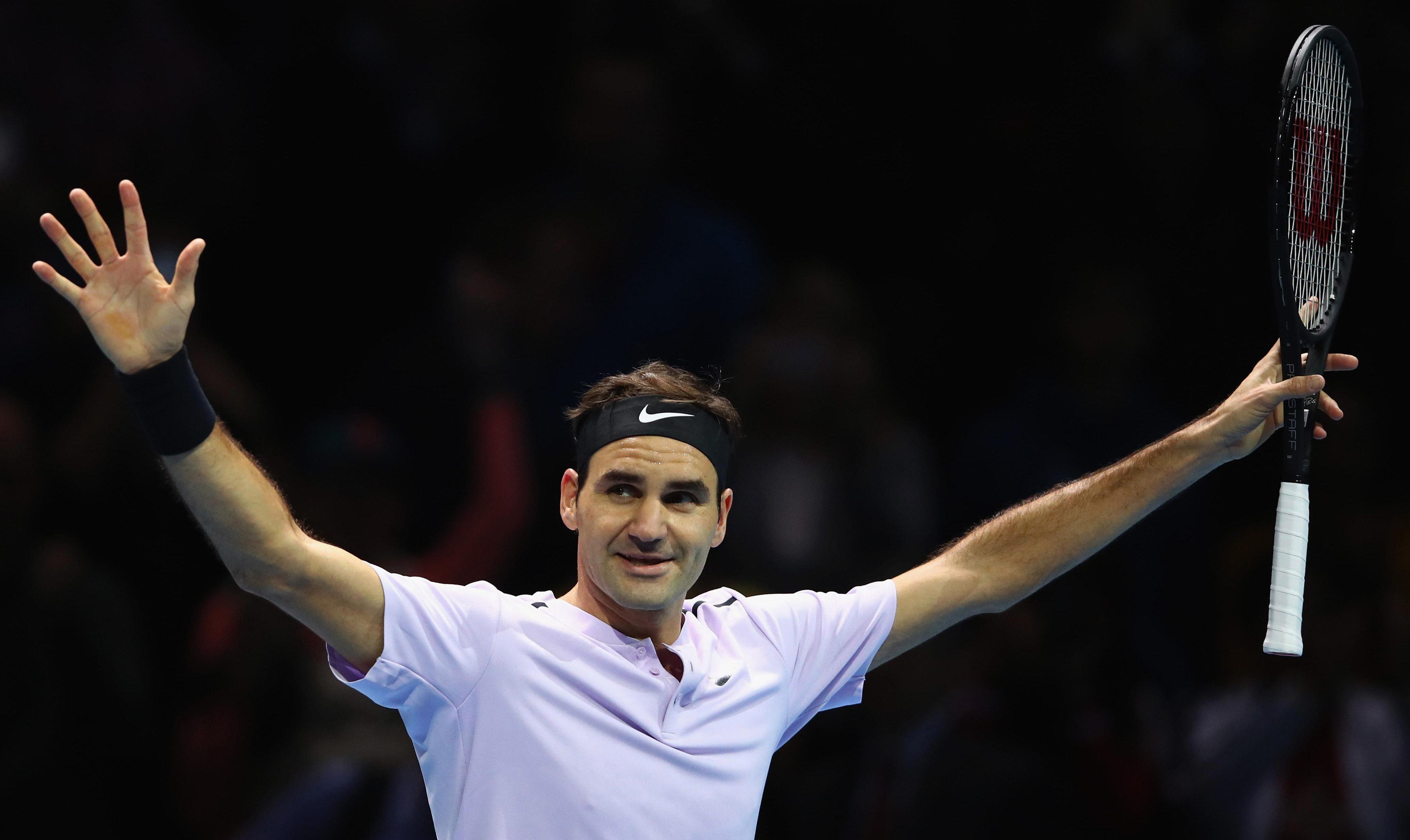 4143x2469 Roger Federer triumphs over Jack Sock and American's punk attitude in World Tour Finals opener at O2 Arena