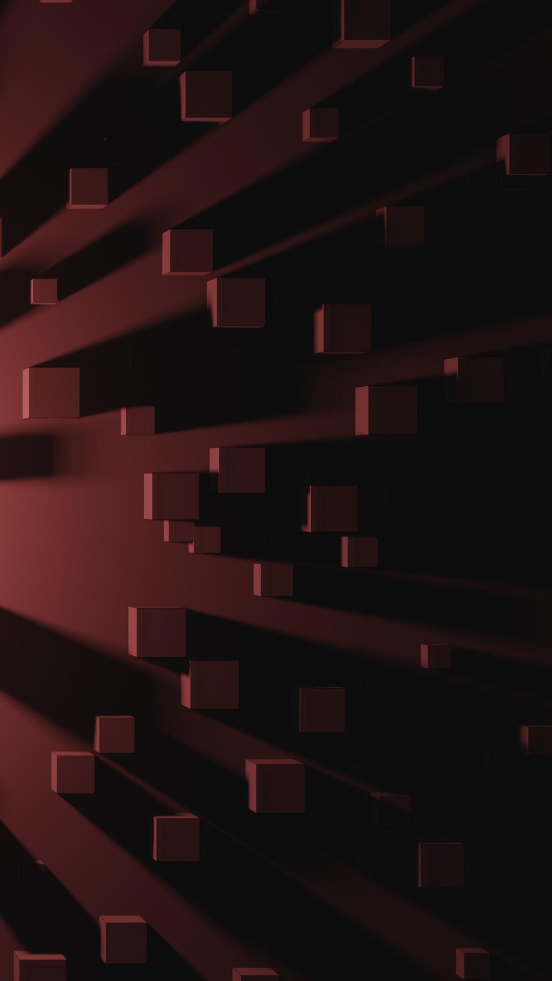 1080x1920 Brown 3D Cube 4K HD Abstract Wallpaper