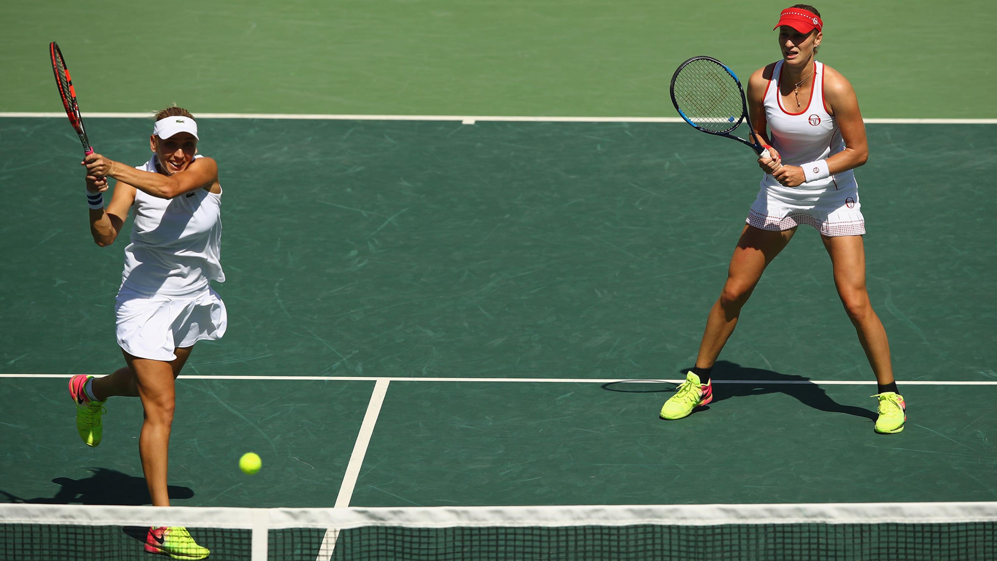 3200x1800 Women's doubles gold for Russians as US pair take mixed honours