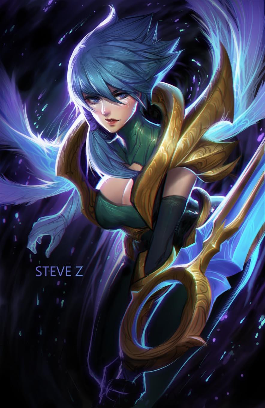884x1358 Dawnbringer Riven, Steve Zheng