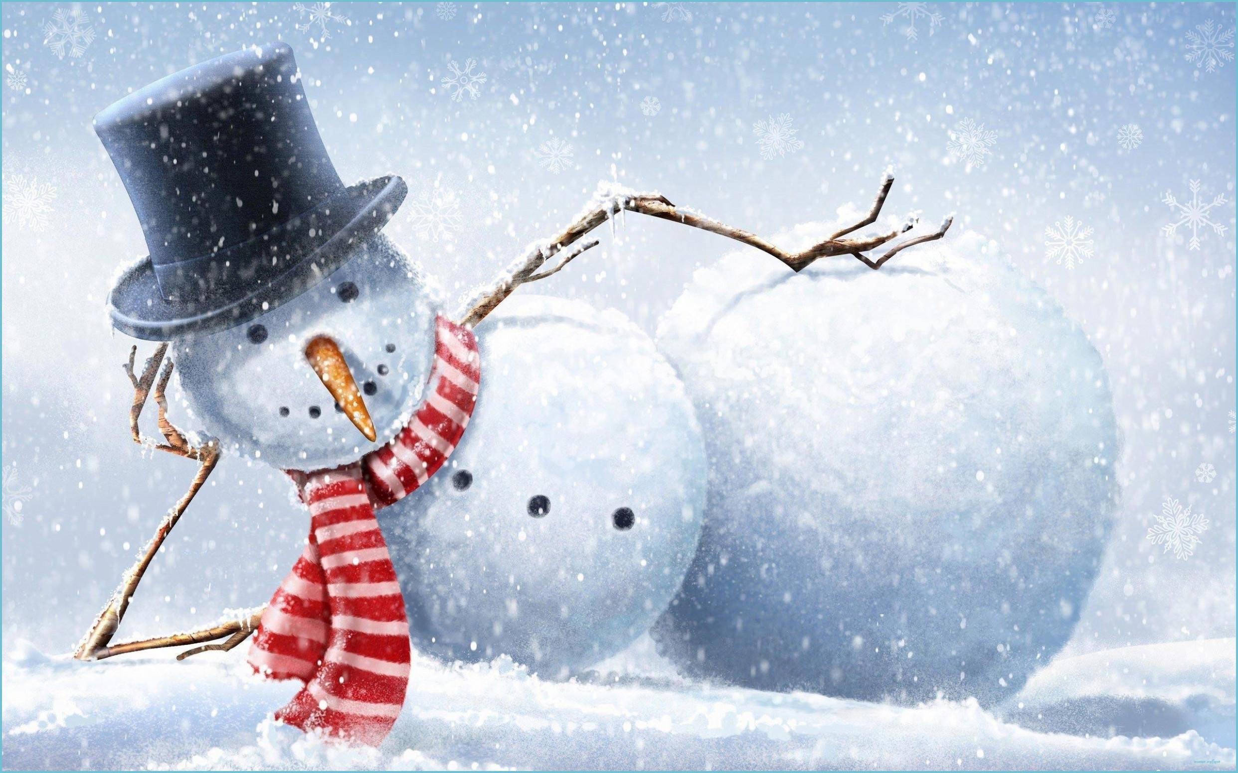 2483x1552 Snowman Desktop Background (Picture)