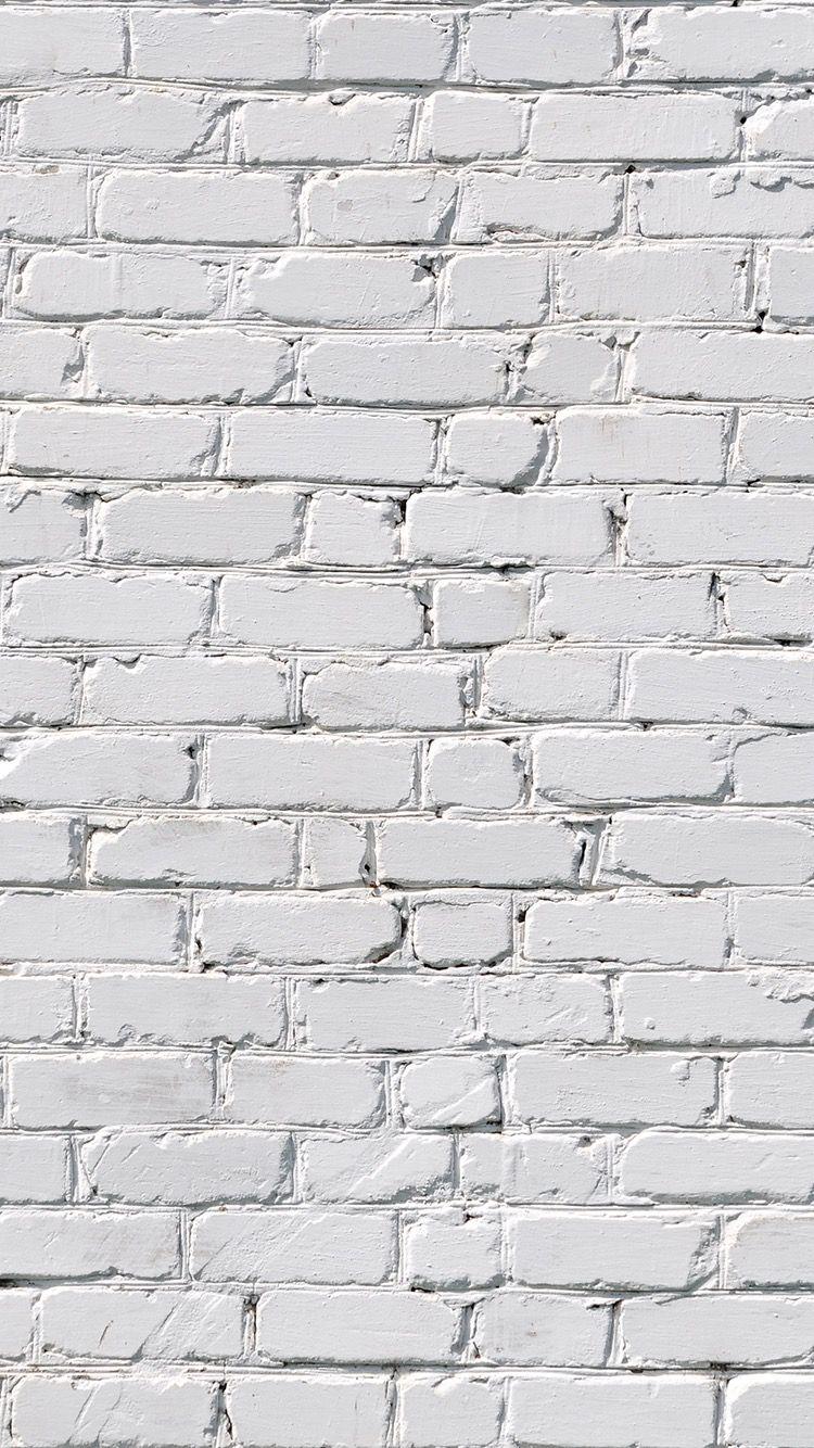 750x1334 White Brick Wallpaper