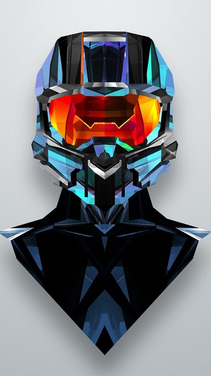 720x1280 Download wallpaper 720x1280 justin maller, art, line, helmet samsung