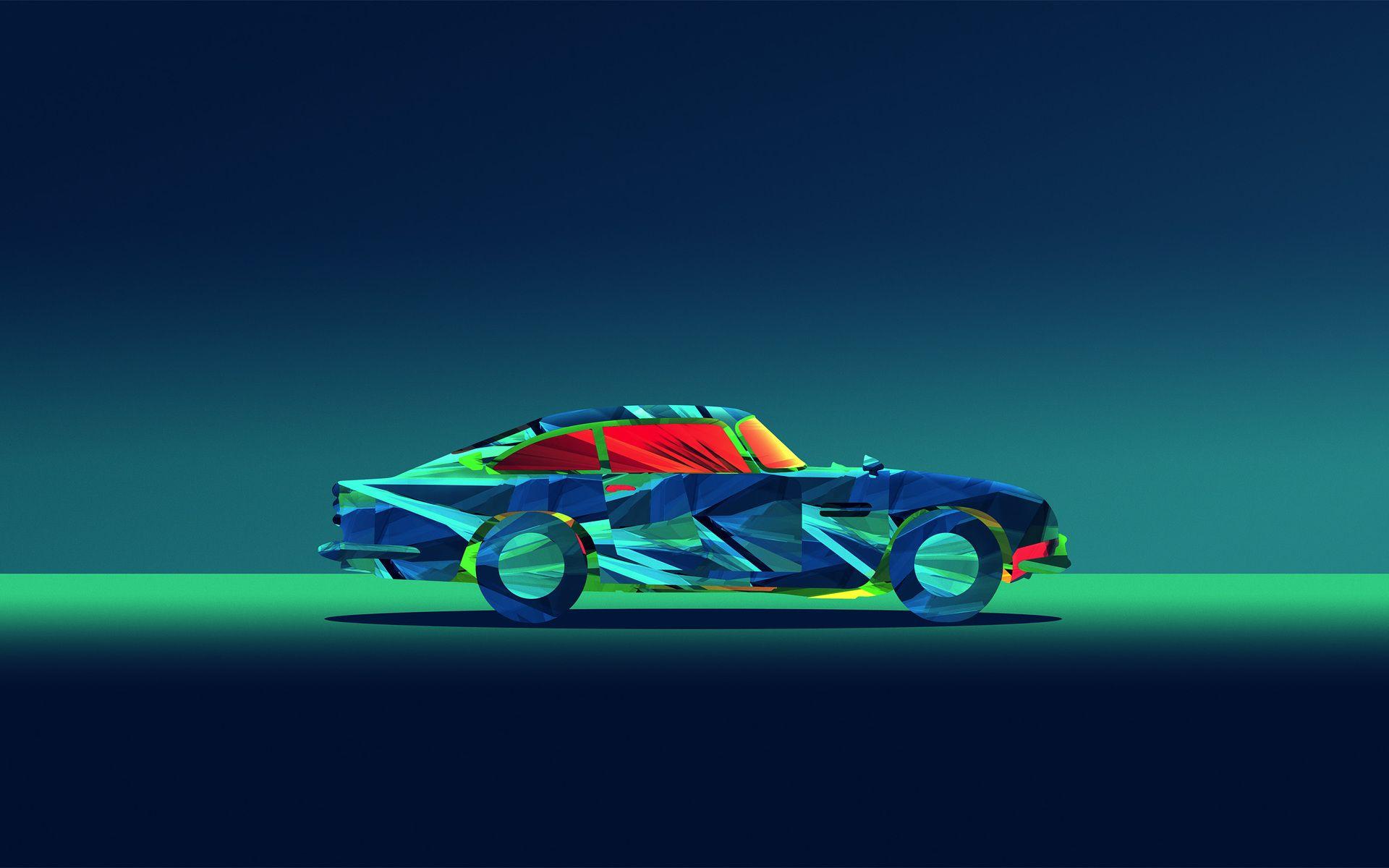 1920x1200 Abstract Car Facets Justin Maller 1080P Resolution HD 4k