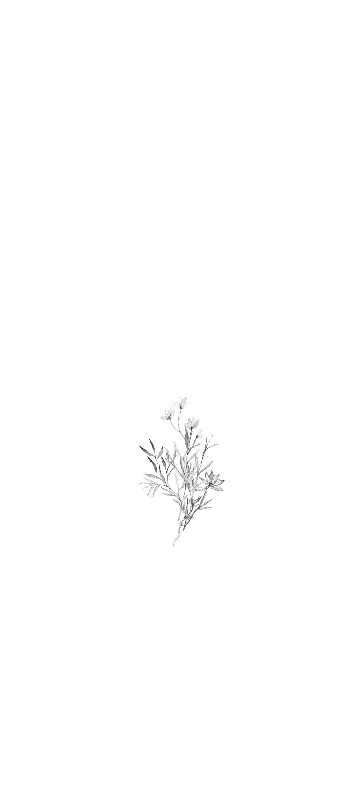1242x2688 Spring Floral iPhone Wallpaper. Ginger and Ivory