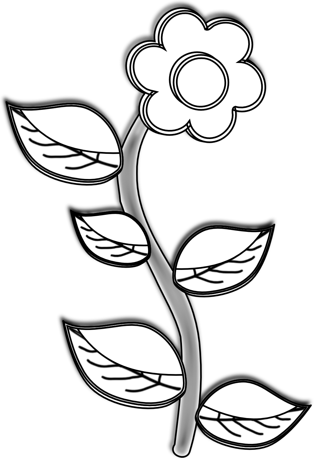 999x1456 Free Picture Of Flower Drawings, Download Free Picture Of Flower Drawings png image, Free ClipArts on Clipart Library