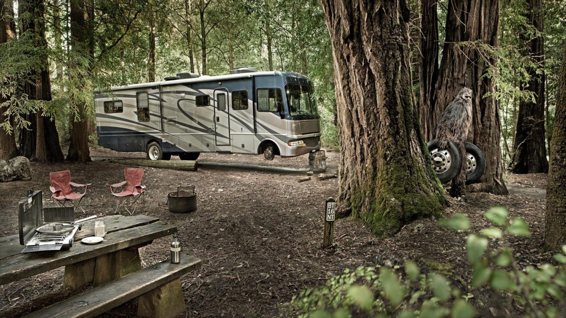1920x1080 Free download motorhome camper creature fantasy forest monster wallpaper background [1920x1080] for your Desktop, Mobile & Tablet. Explore Wallpaper for Camp Trailers. Summer Camp Wallpaper, Anna Camp Wallpaper, Boot Camp Wallpaper