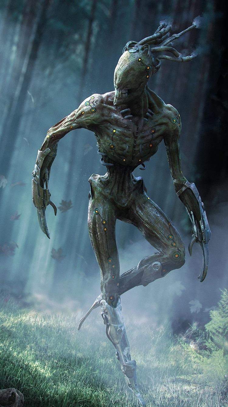 750x1334 Monster In The Forest, Creative Design 750x1334 IPhone 8 7 6 6S Wallpaper, Background, Picture, Image