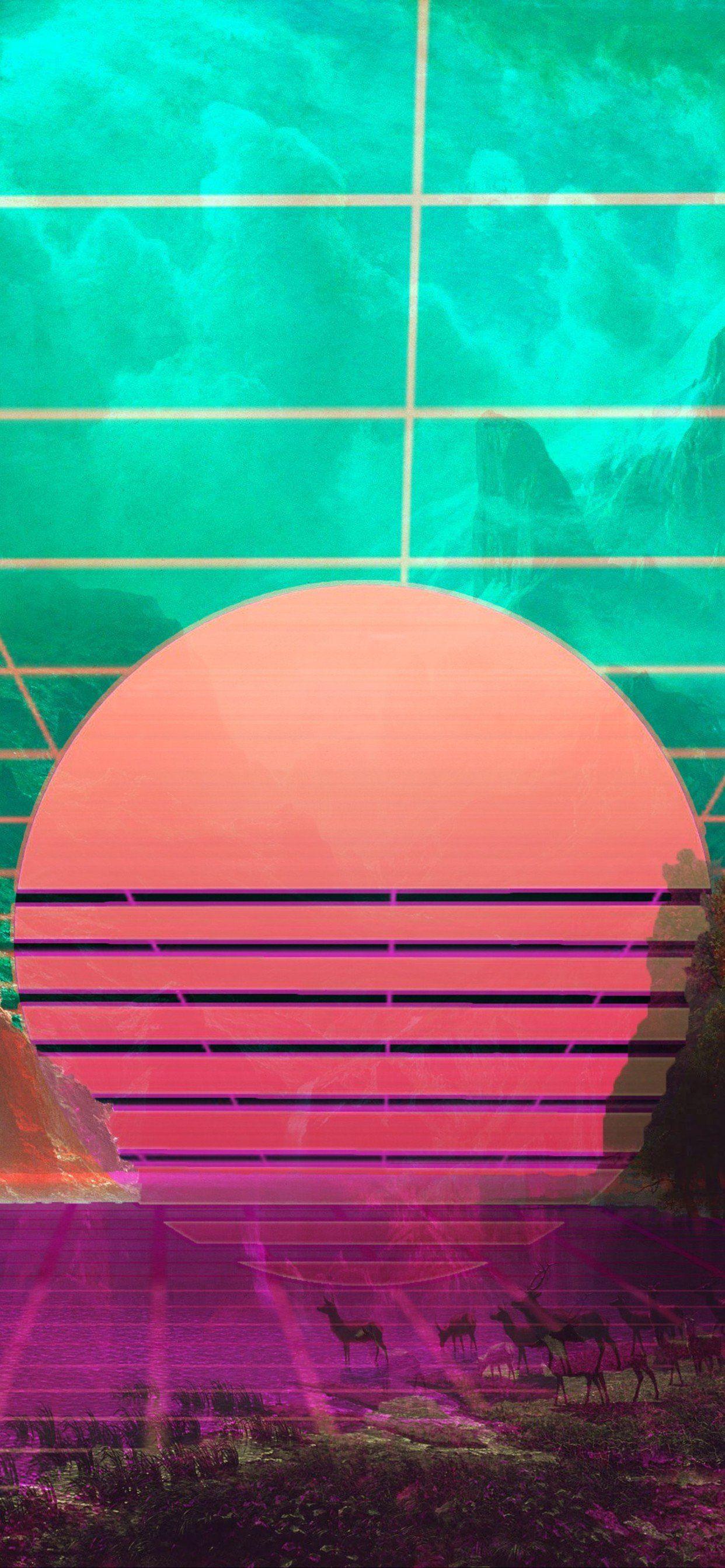 1242x2688 Japanese Vaporwave iPhone Wallpaper, HD Japanese Vaporwave iPhone Background