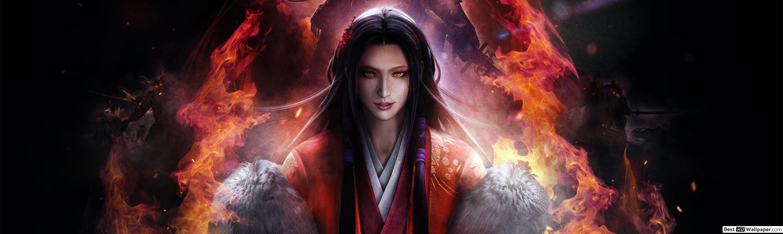 2560x768 Nioh: Bloodshed's End Chacha HD wallpaper download
