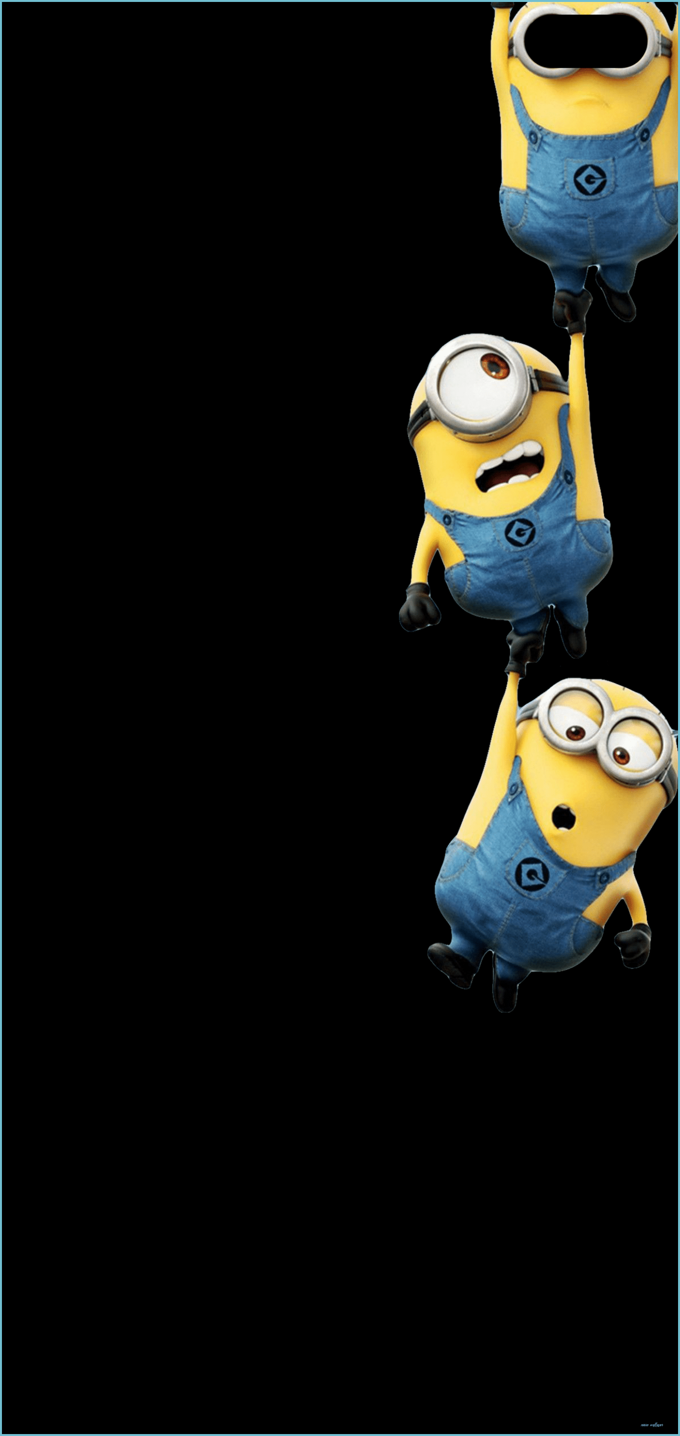1396x2948 Amoled Minion Wallpaper