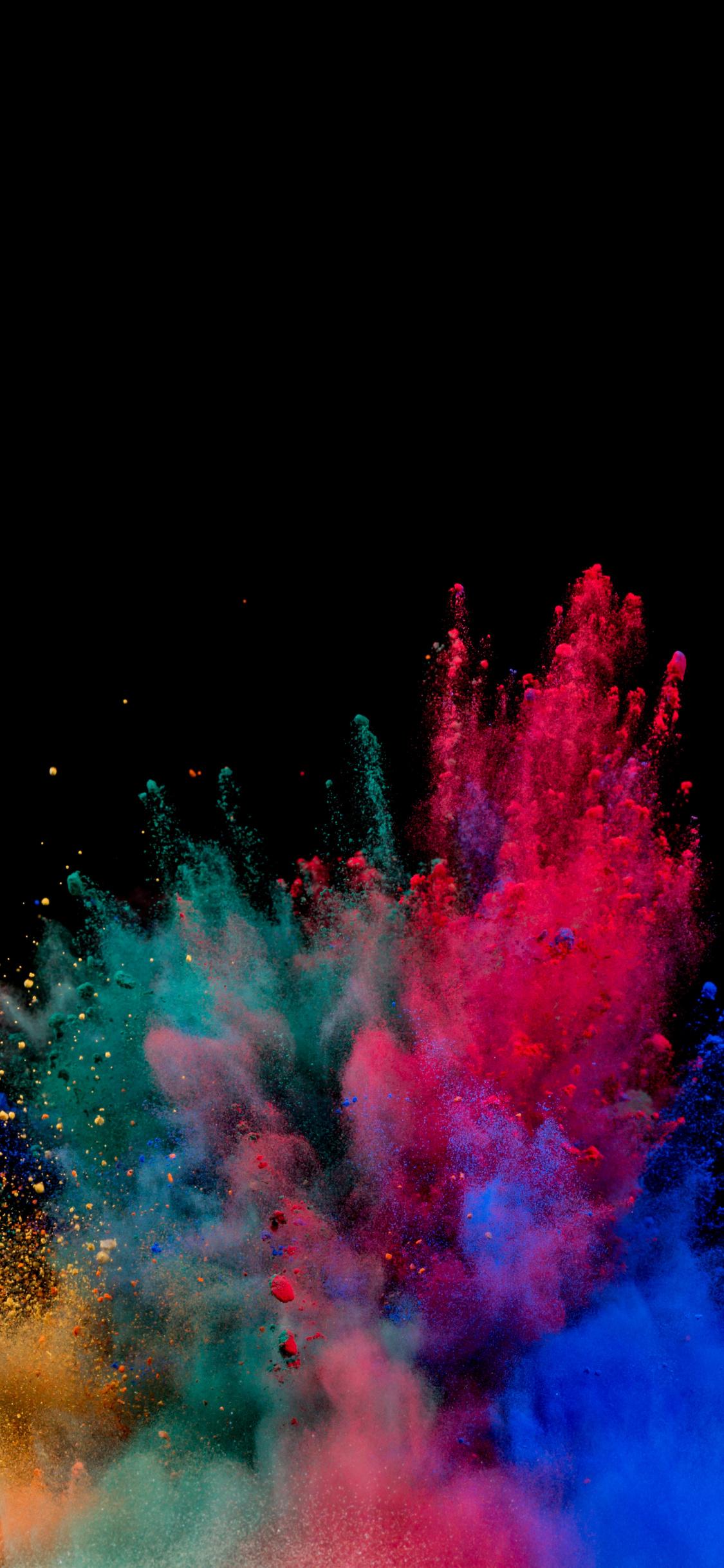 1125x2436 Colors, Blast, Explosion, Colorful, Wallpaper