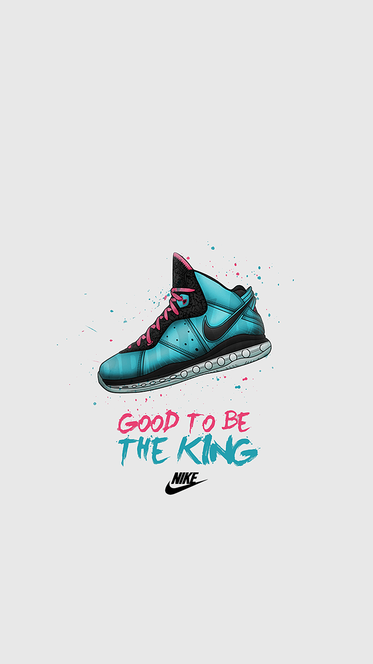 750x1334 Cartoon Nike Shoes Wallpaper