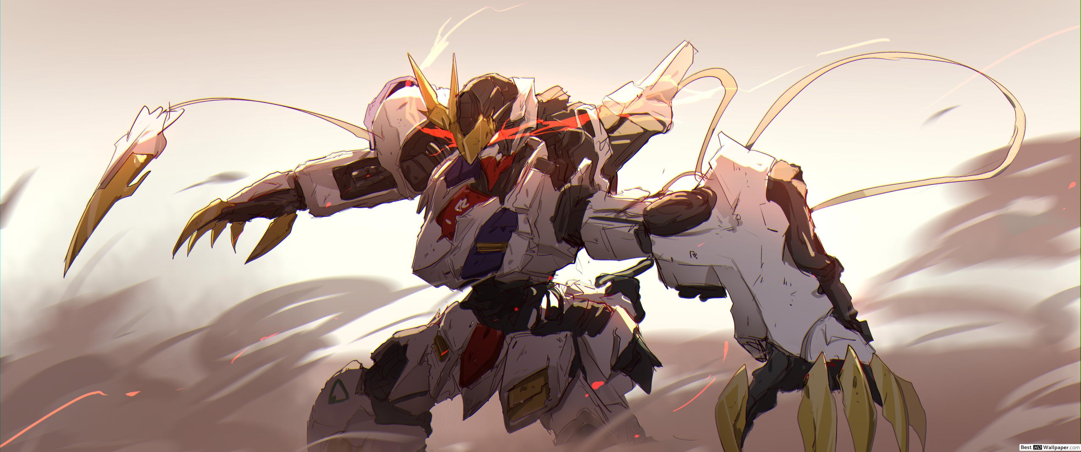 3440x1440 Mobile Suit Gundam Iron Blooded Orphans HD Wallpaper Download