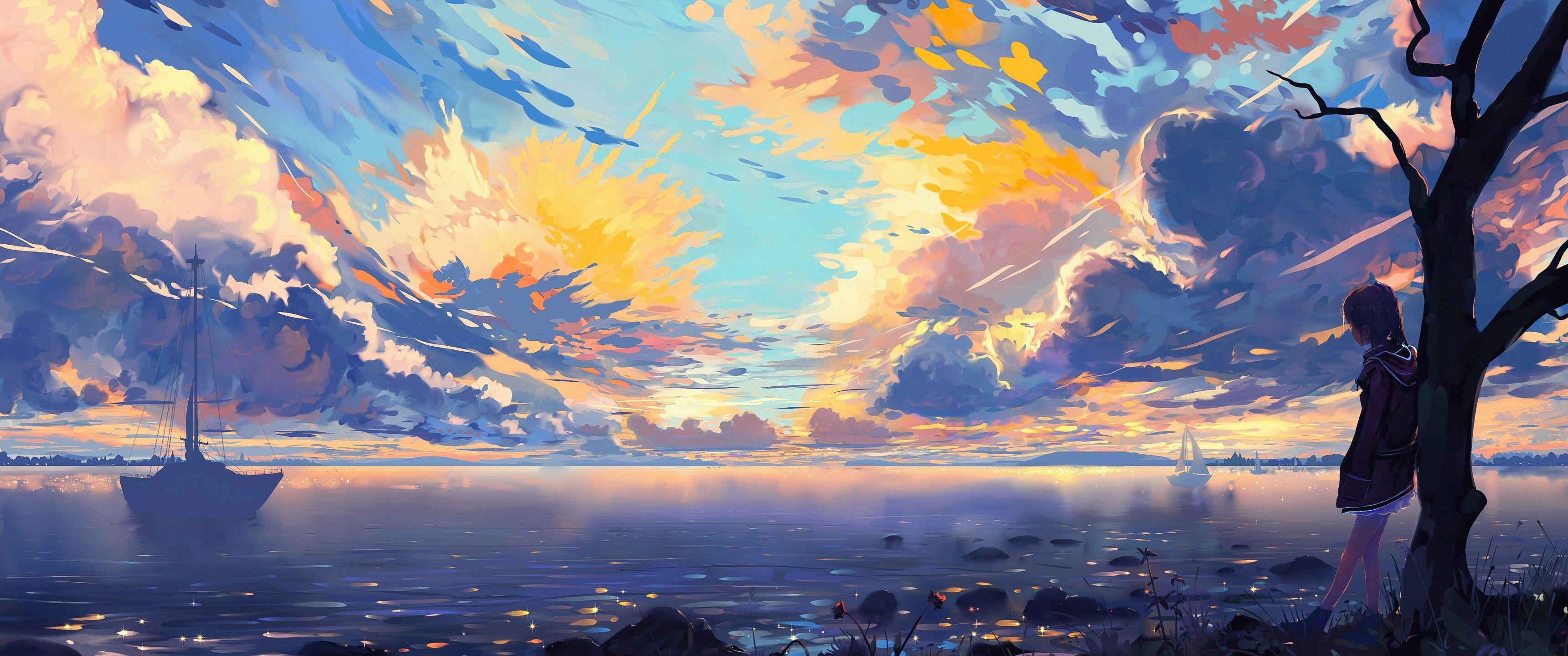 3440x1440 Ultra Wide Anime Wallpaper