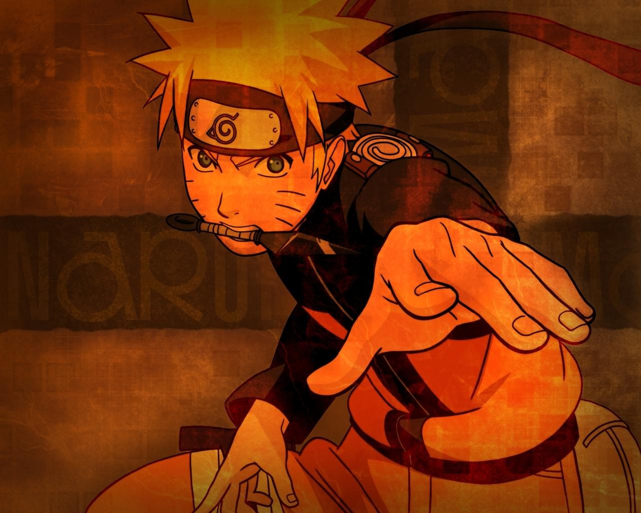 1280x1024 Orange Naruto Uzumaki Wallpaper