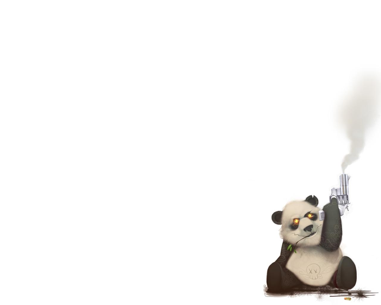1280x1024 Crazy Panda Wallpaperx1024