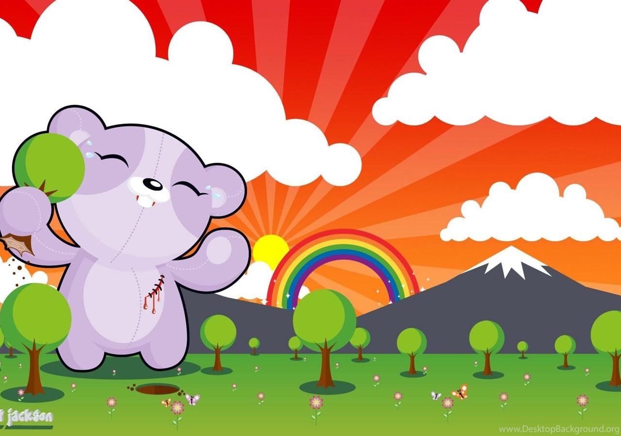 1280x900 Cute Rainbow Bear Colorful Other Humor HD Wallpaper, Desktop. Desktop Background
