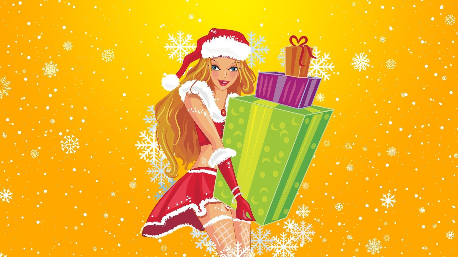 1920x1080 Christmas Shopping Wallpaper