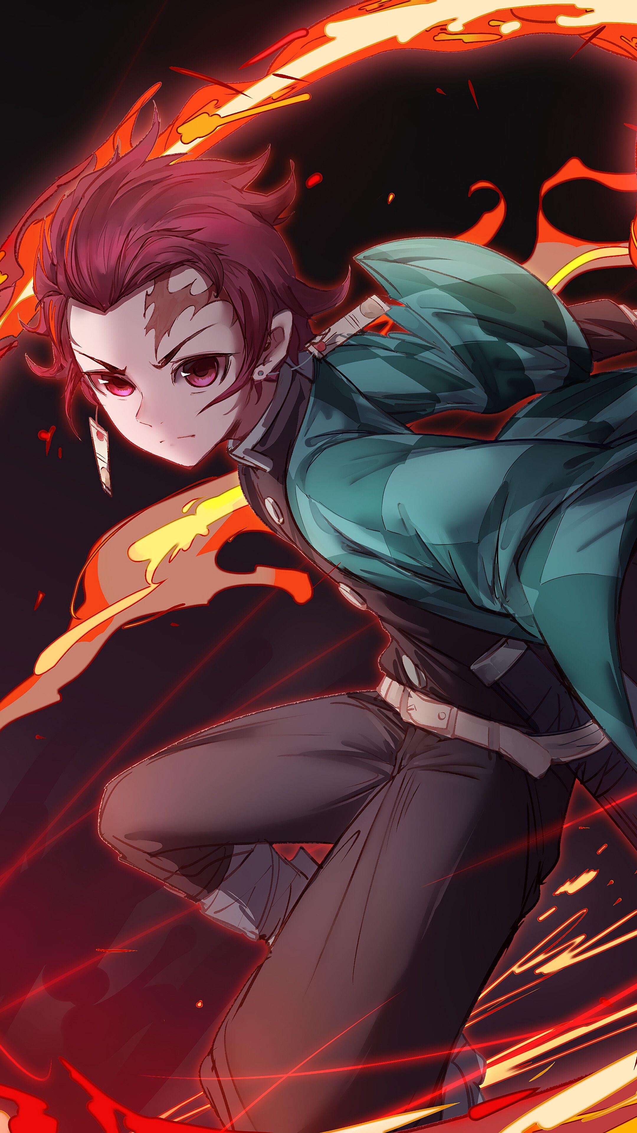 2160x3840 Tanjiro iPhone Wallpaper
