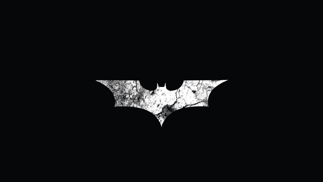 1280x720 Download 1280x720 Batman Logo, Black Background Wallpaper