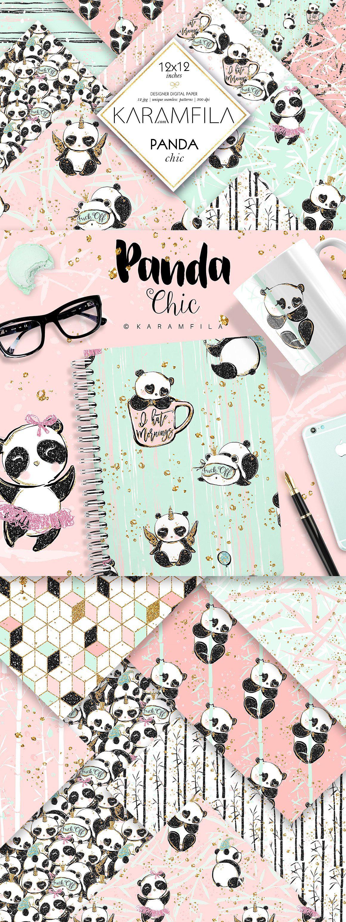 Cute Panda Pattern Wallpapers - Top Free Cute Panda Pattern Backgrounds ...