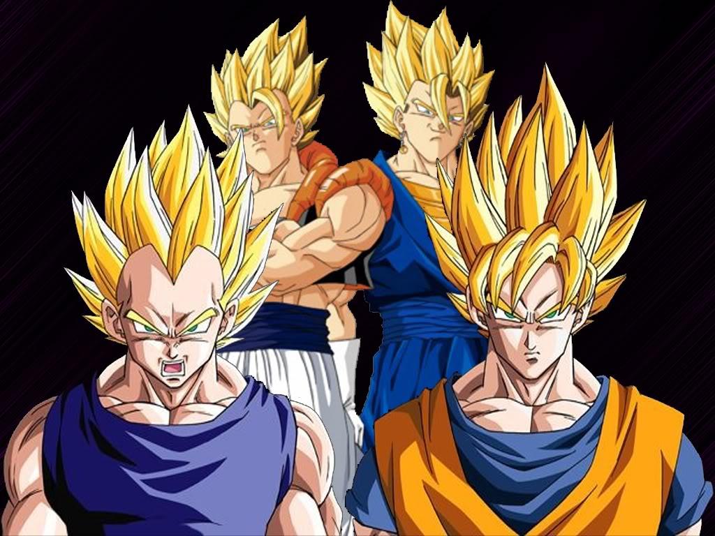 1024x768 Cool Goku And Vegeta Wallpaper