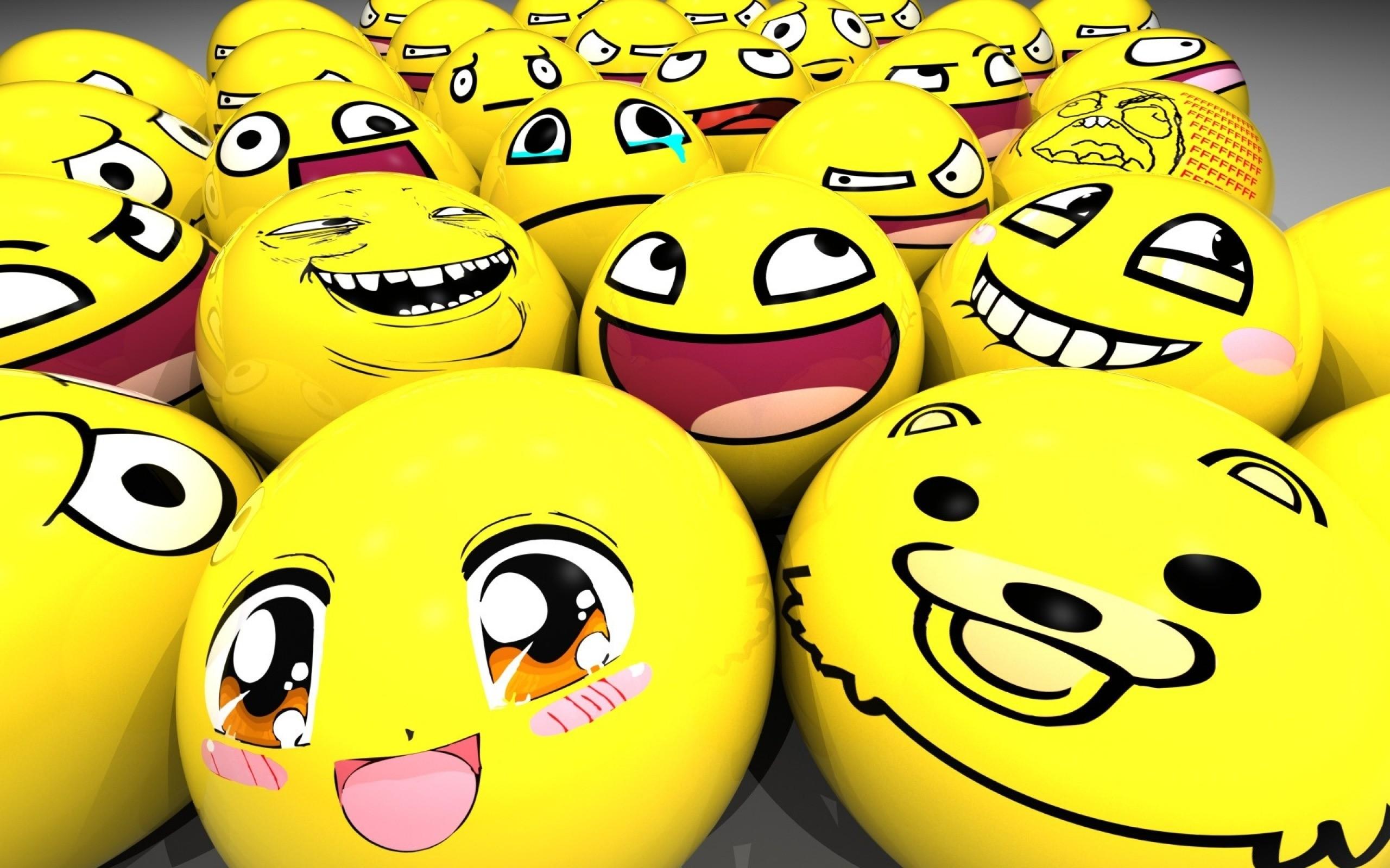 2560x1600 yellow, Balls, Meme, Derp, Smiling Wallpaper HD / Desktop and Mobile Background
