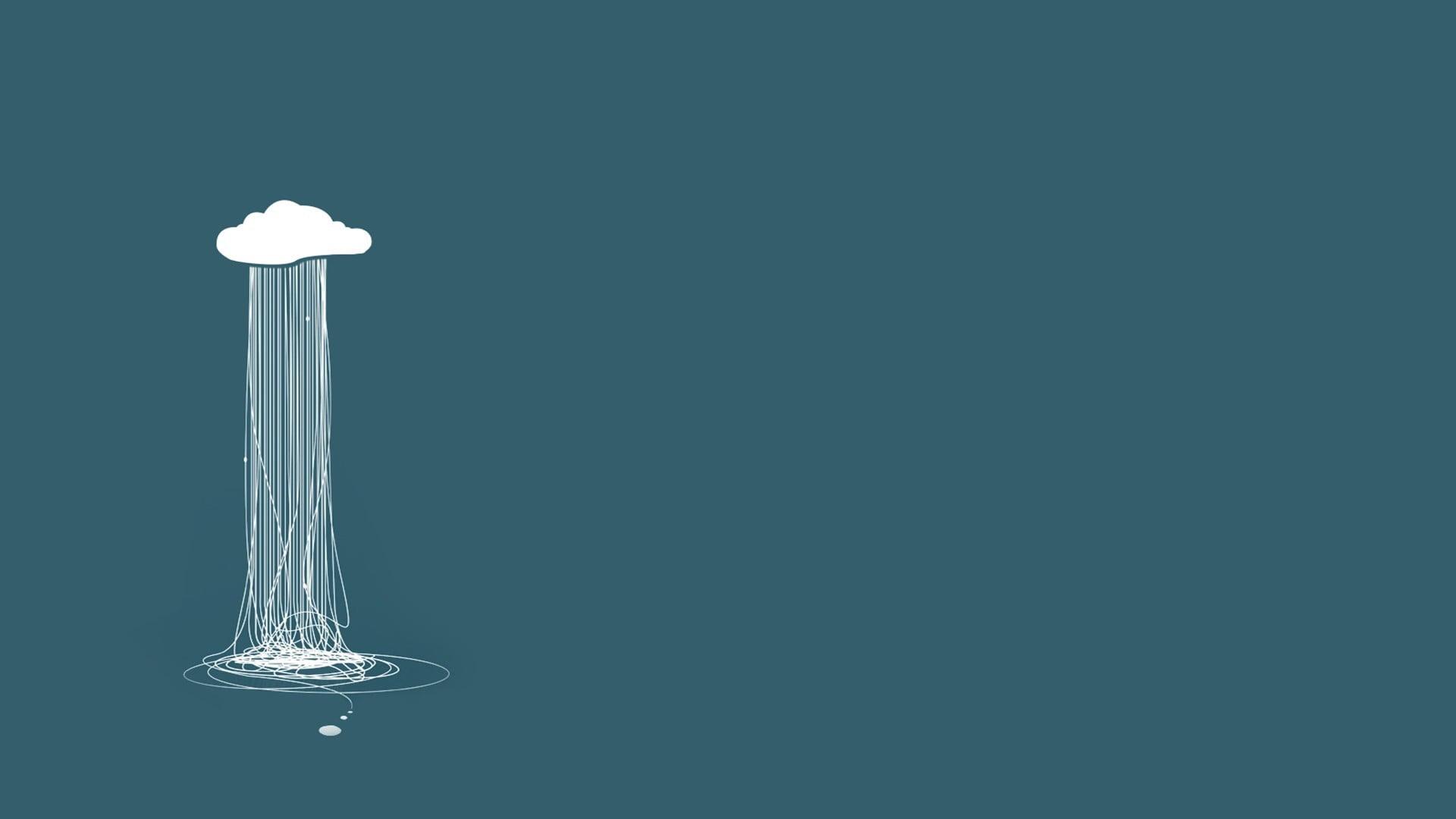 1920x1080 Cloud and rain illustration HD wallpaper