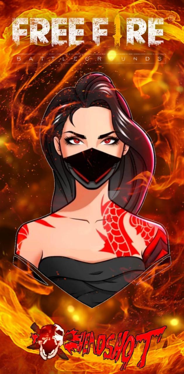 630x1280 Free fire girl wallpaper