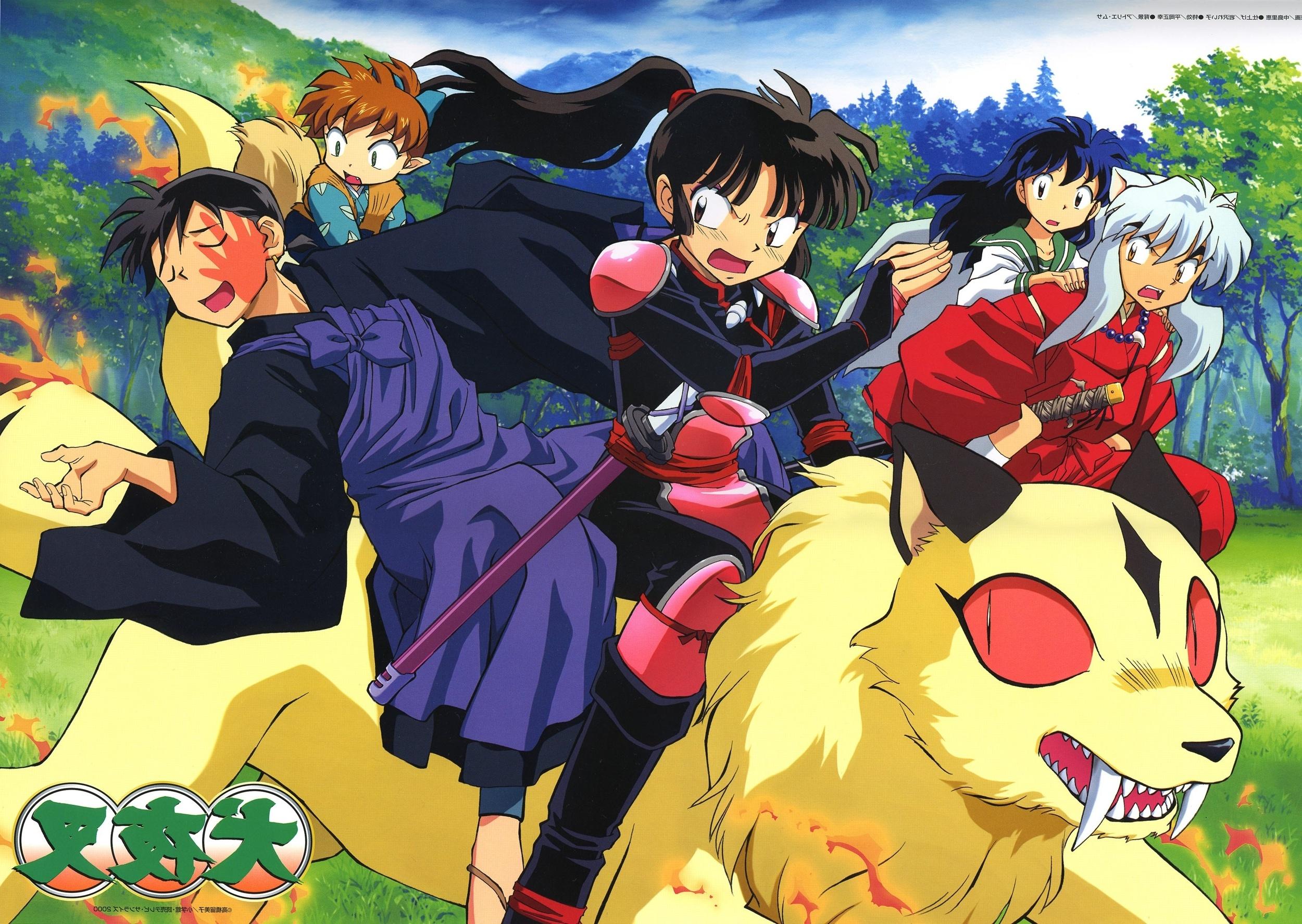 2500x1774 Wallpaper Shippou, Inuyasha, Sango X Miroku:2500x1774