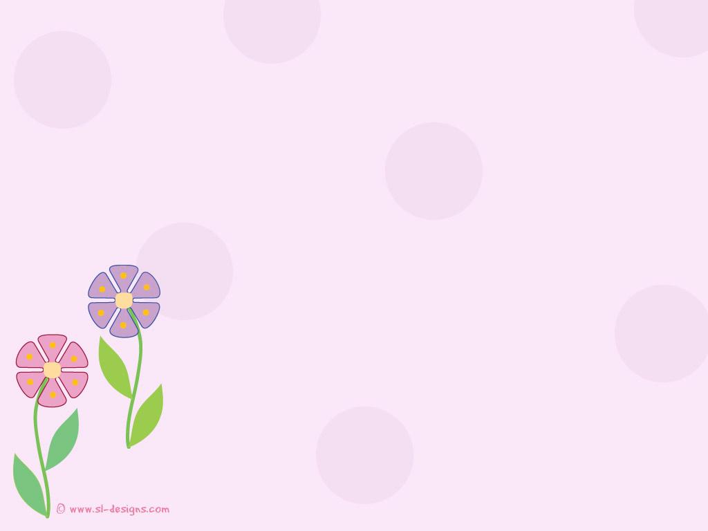 1024x768 Flowers on pink Desktop Wallpaper