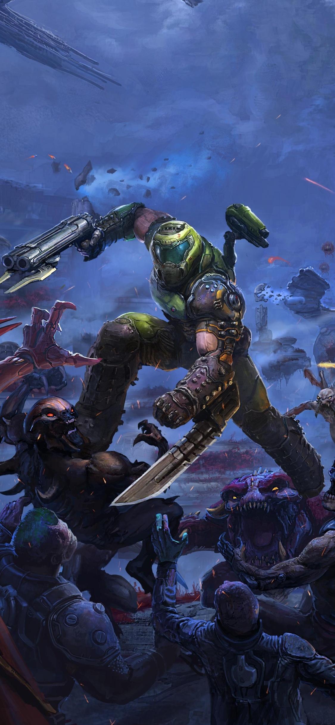 1125x2436 Doom Eternal The Ancient Gods 4k iPhone XS, iPhone iPhone X HD 4k Wallpaper, Image, Background, Photo and Picture