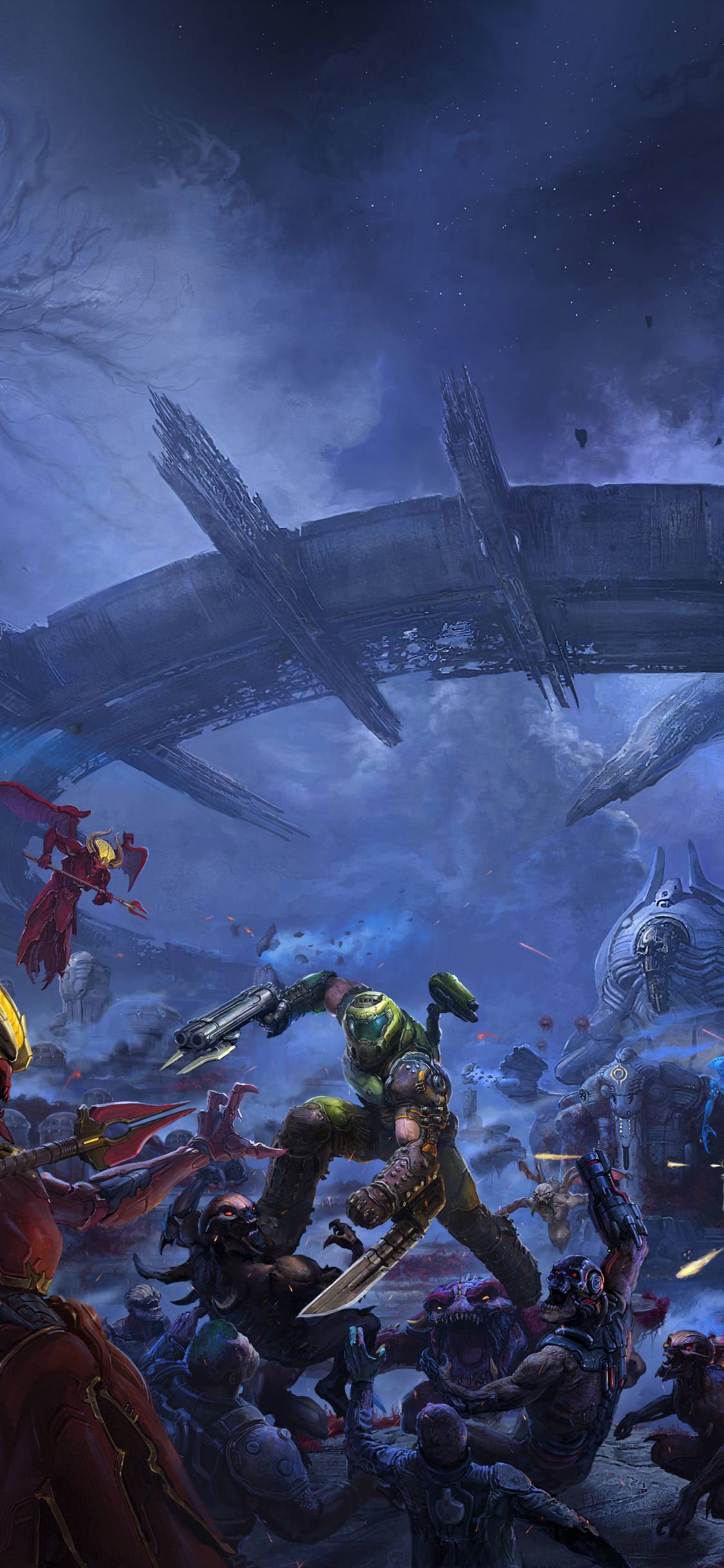 1125x2436 DOOM Eternal The Ancient Gods iPhone XS, iPhone iPhone X Wallpaper, HD Games 4K Wallpaper, Image, Photo and Background