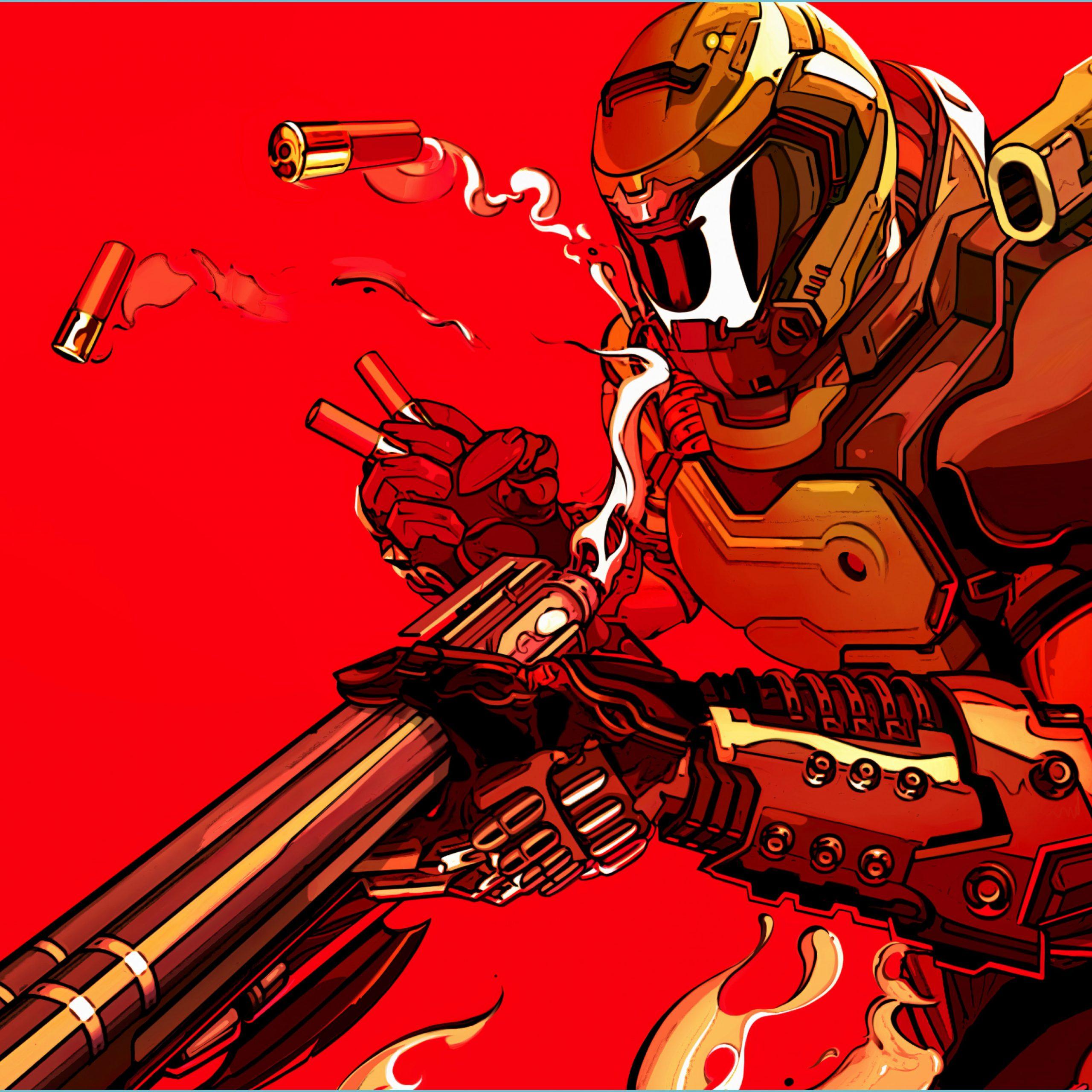 2560x2560 Doom Eternal Fanart 13k, HD Games, 13k Wallpaper, Image