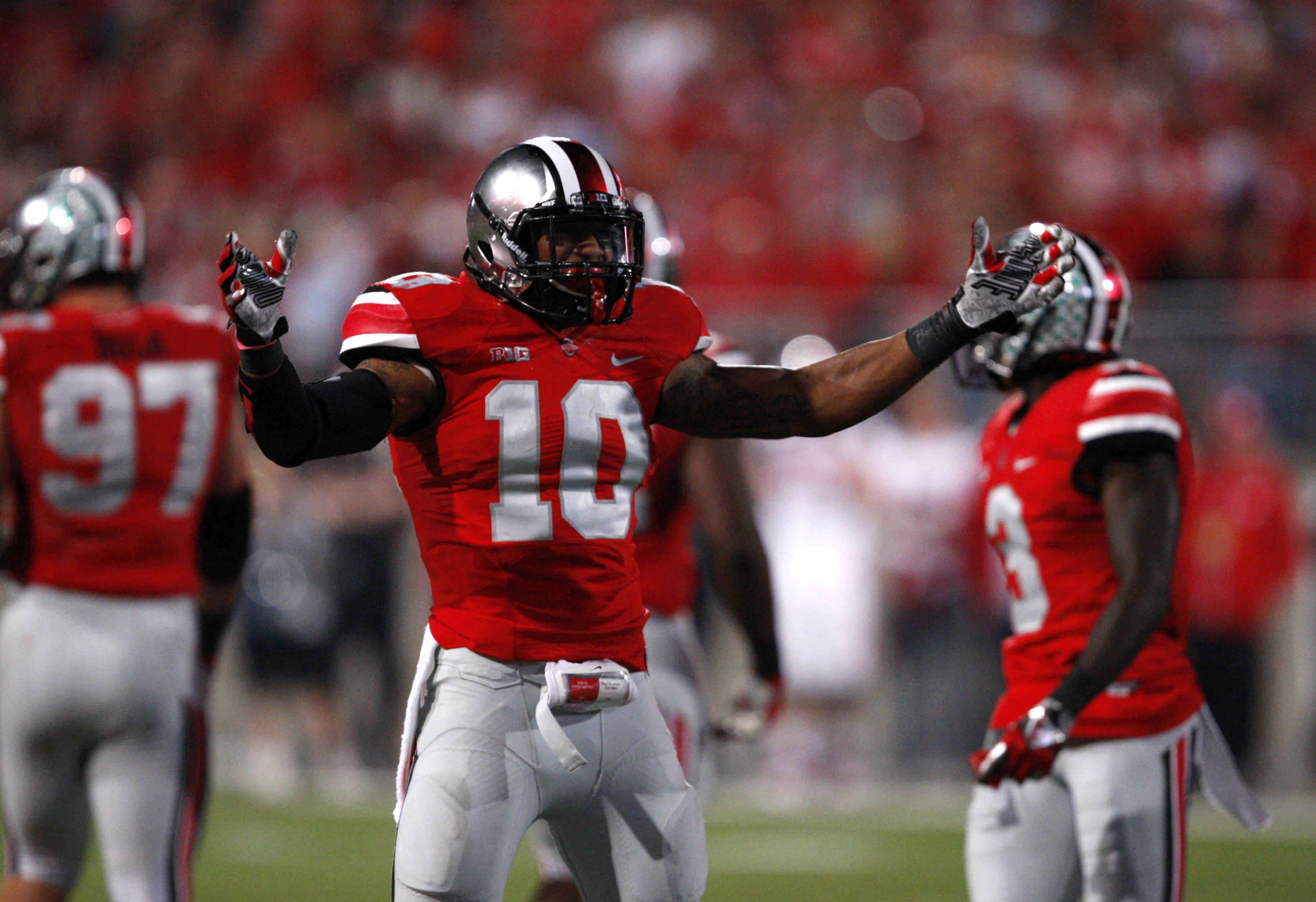 3664x2512 ohio state HD wallpaper, player, sports gear, sports, helmet, gridiron football