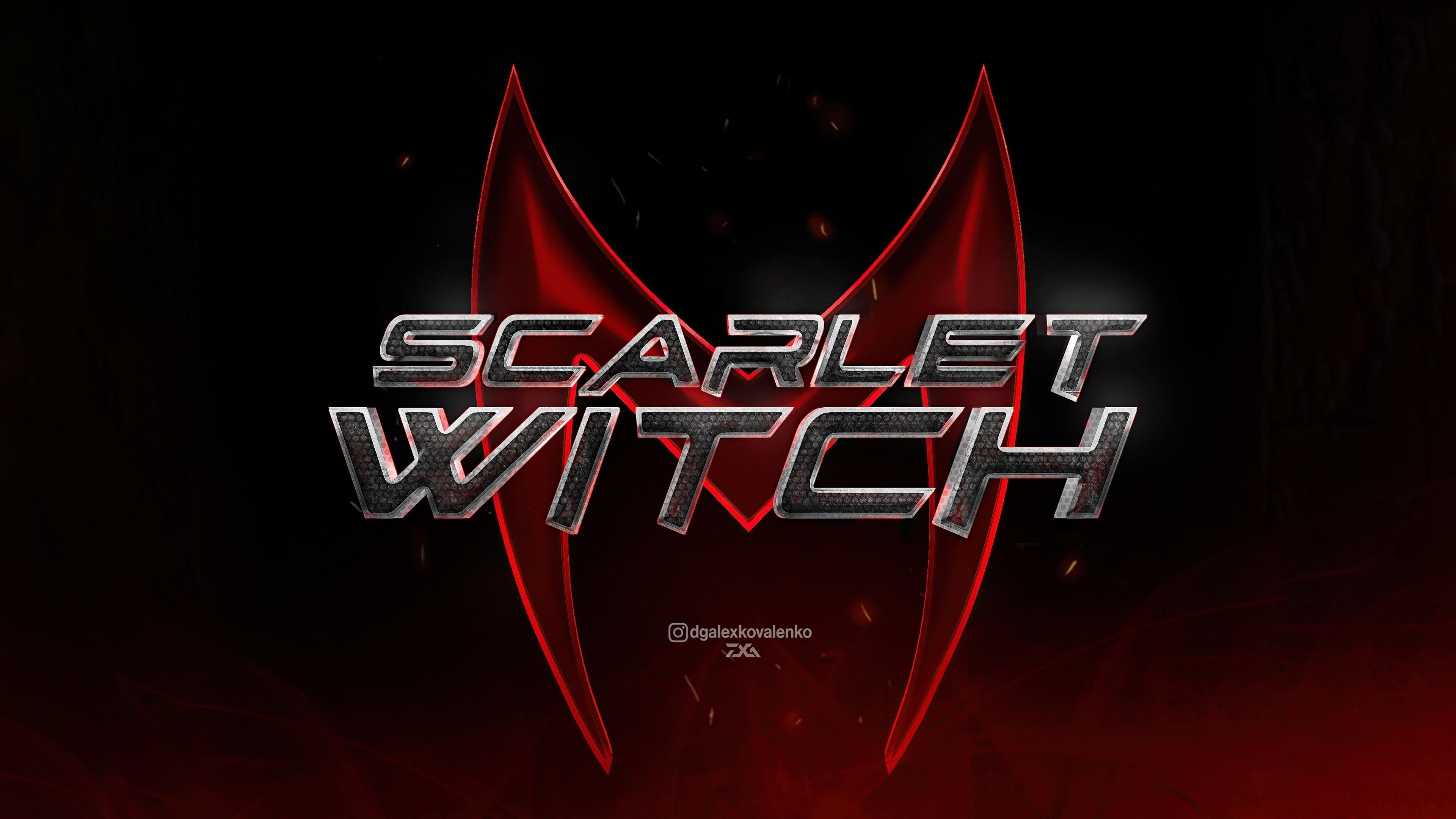 3840x2160 Scarlet Witch Logo 5k 4k HD 4k Wallpaper, Image, Background, Photo and Picture